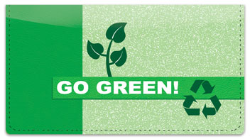 Go Green Checkbook Cover