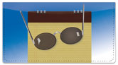 Sunglasses Checkbook Cover
