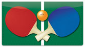 Ping Pong Checkbook Cover