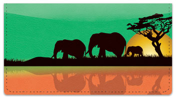 Safari at Sunset Checkbook Cover