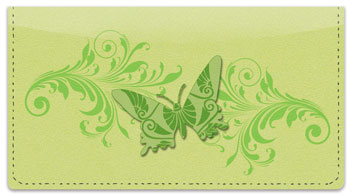 Butterfly Print Checkbook Cover
