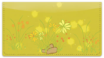 Chive Flowers Checkbook Cover