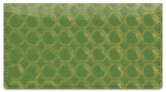 Green Bubble Pattern Checkbook Cover