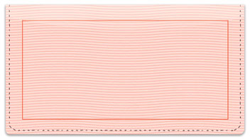 Pink Safety Checkbook Cover