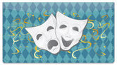 Drama Mask Checkbook Cover