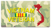 Vietnam Veteran Checkbook Cover