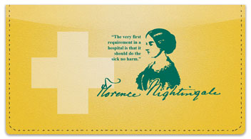 Florence Nightingale Quote Checkbook Cover
