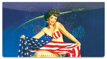 Pin Up Girl Checkbook Cover