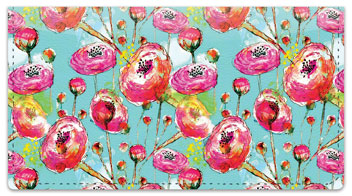 Breezy Blooms Checkbook Cover
