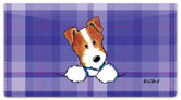 Jack Russell Terrier Checkbook Cover