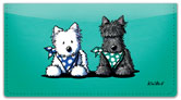 Terrier Friends 2 Checkbook Cover
