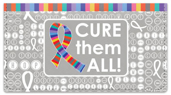 Cancer - Cure Them All Checkbook Cover