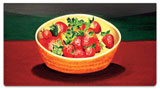 Strawberry Dish Checkbook Cover