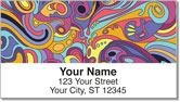 Psychedelic Swirl Address Labels