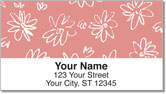Girly Flower Address Labels