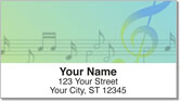 Musical Note Address Labels