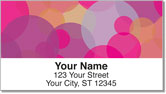 Psychedelic Bubble Address Labels