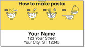 Pasta Recipe Address Labels