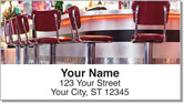 Fifties Diner Address Labels