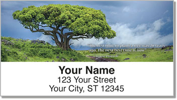 Arbor Day Quote Address Labels