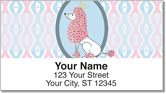 Pink Poodle Address Labels