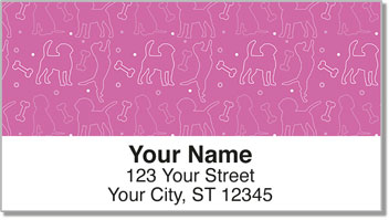 Dog Wallpaper Address Labels