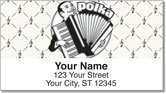 Polka Music Address Labels