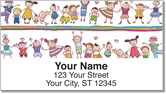 Cartoon Kid Address Labels