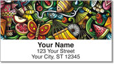 Butterfly Sketch Address Labels