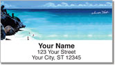 Beach Scene Address Labels