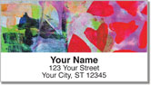Red Heart Address Labels