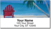 Beach Art Address Labels