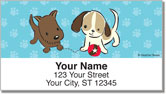 Naughty Puppy Address Labels