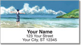 Meyer Beach Scene Address Labels