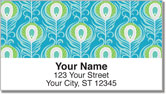 Peacock Feathers Address Labels