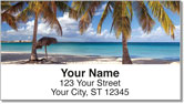 Caribbean Beach Address Labels