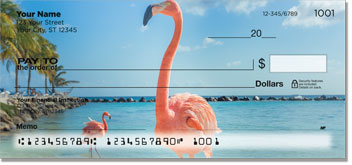 Pink Flamingo Checks