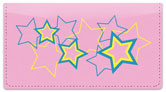 Multi-Colored Stars Checkbook Cover