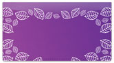 Purple Leaf Border Checkbook Cover
