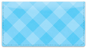 Blue Plaid Checkbook Cover