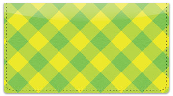 Yellow Plaid Checkbook Cover