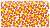 Retro Flower Checkbook Cover