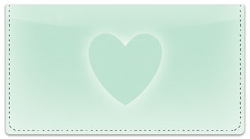 Glowing Heart Checkbook Cover