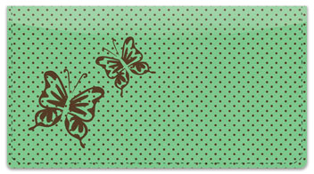 Butterfly Design Checkbook Cover