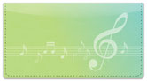 Musical Note Checkbook Cover