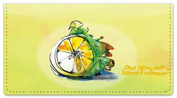 Fruits for Health Checkbook Cover
