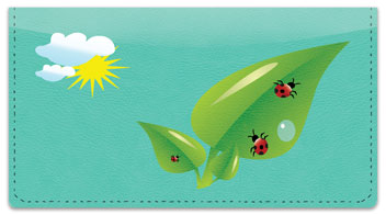 Cute Ladybug Checkbook Cover