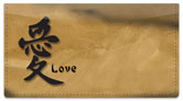 Chinese Character Checkbook Cover