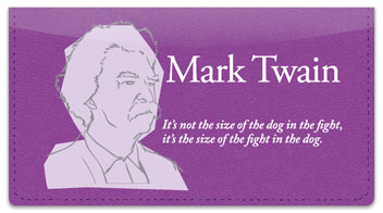 Mark Twain Checkbook Cover