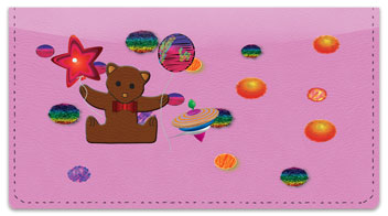 Cute Teddy Bear Checkbook Cover